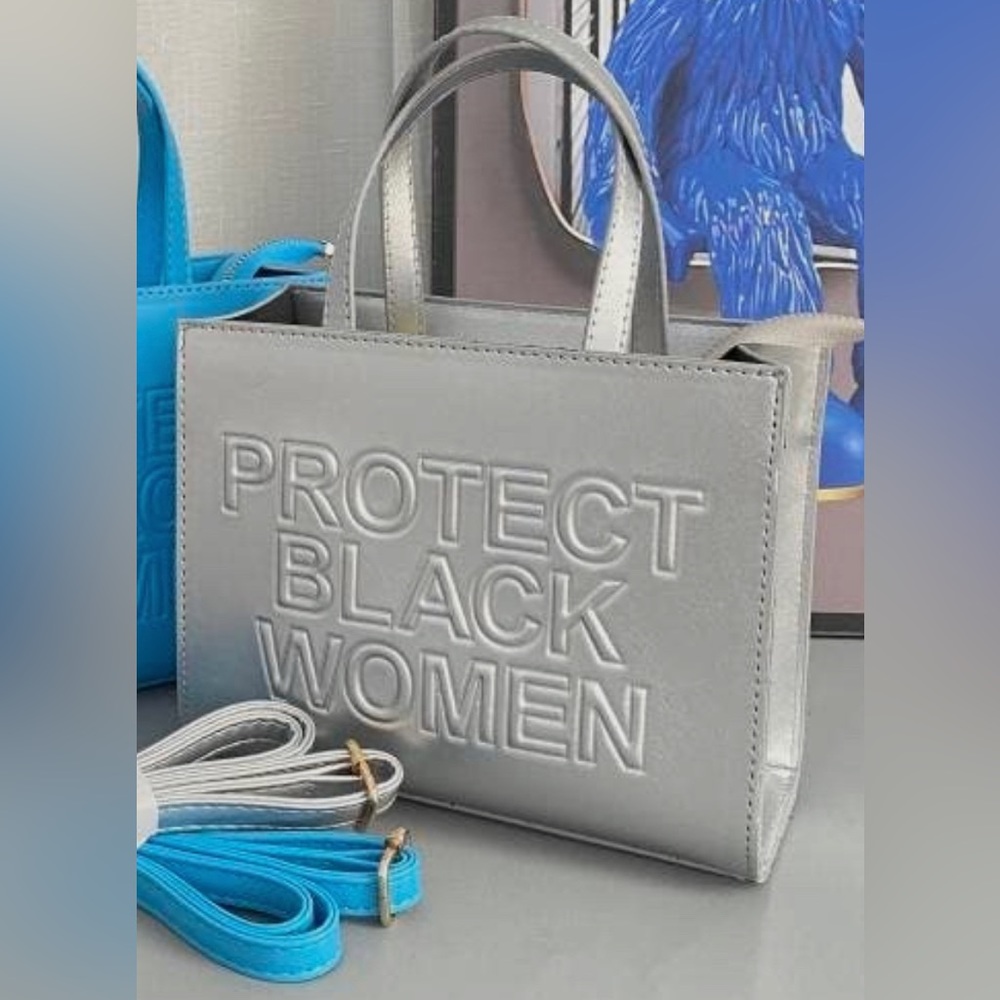 Protect Black Women Shoulder Crossbody Tote - Picture 10 of 10